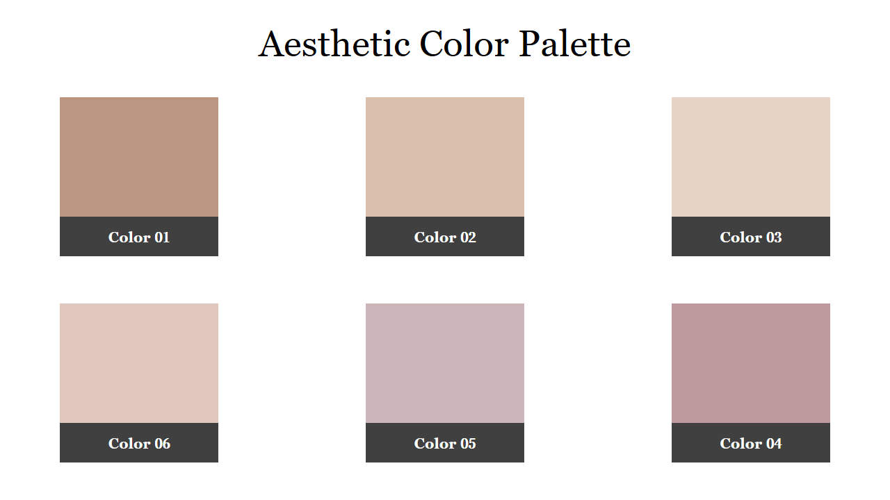  Aesthetic Color Palette Google Slides and PPT Templates